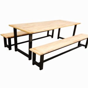 8 Seater Table and 2 Benches
